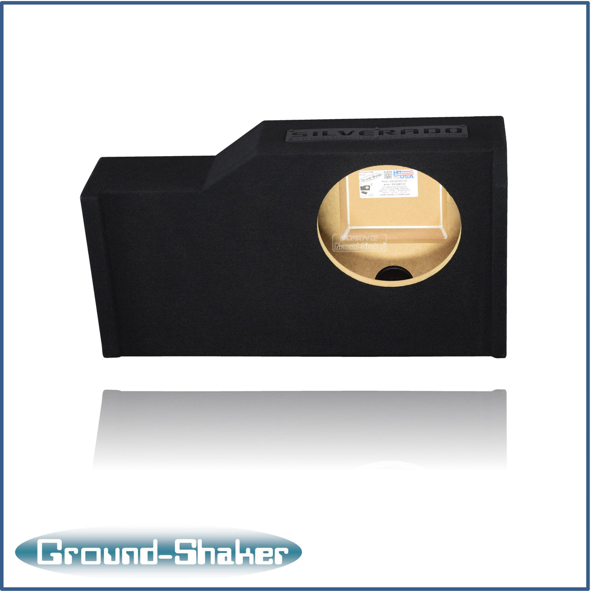 GS-GCHV110B subwoofer enclosure for Fits 14–18 Chevy Silverado Crew Cab