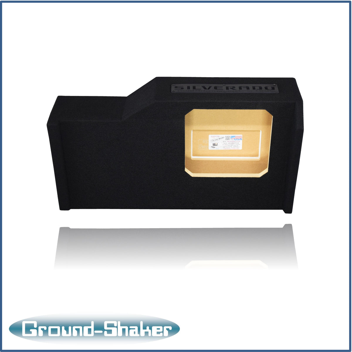 GS-GCHVL7T110B subwoofer enclosure for Fits 14–18 Chevy Silverado Crew Cab