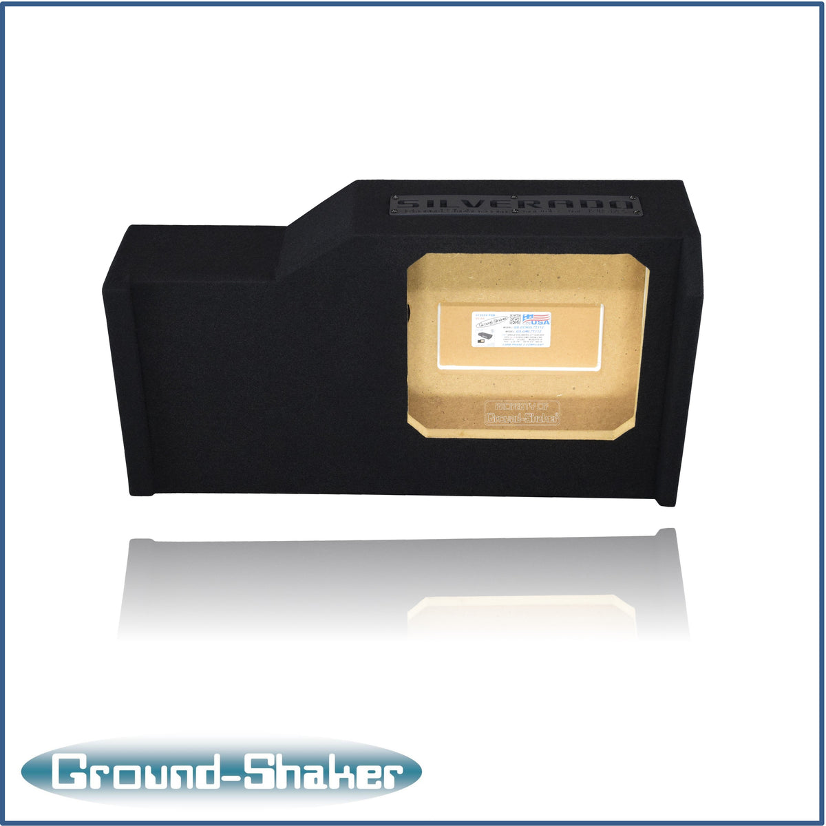 GS-GCHVL7T112B subwoofer enclosure for Fits 14–18 Chevy Silverado Crew Cab