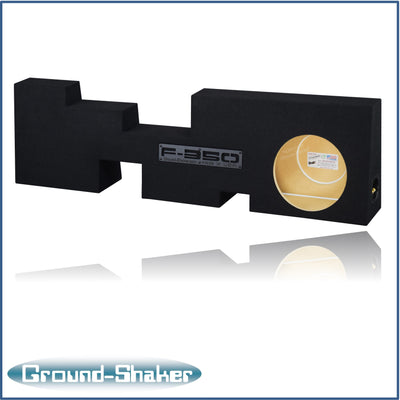 Ground Shaker GS-GF350P110B sub box for 17-26 Ford F-350 Crew Cab, side profile