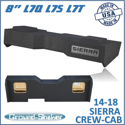 Ground Shaker GS-GMKK28B subwoofer enclosure for Fits 14–18 GMC Sierra Crew Cab