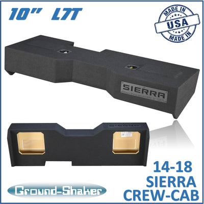 Ground Shaker GS-GML7T210B subwoofer enclosure for Fits 14–18 GMC Sierra Crew Cab