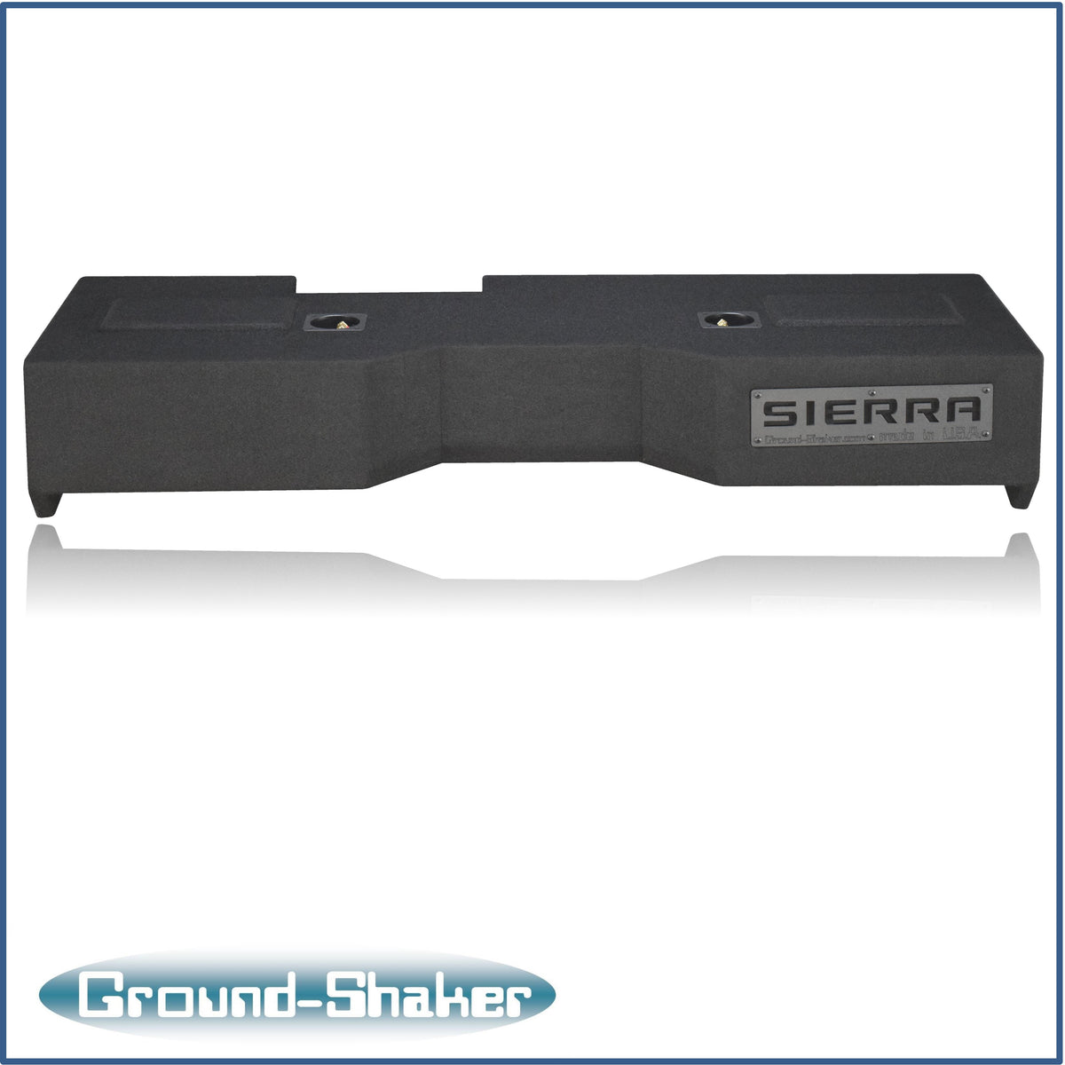 Ground Shaker GS-GMTW3212B subwoofer enclosure for Fits 14–18 GMC Sierra Crew Cab