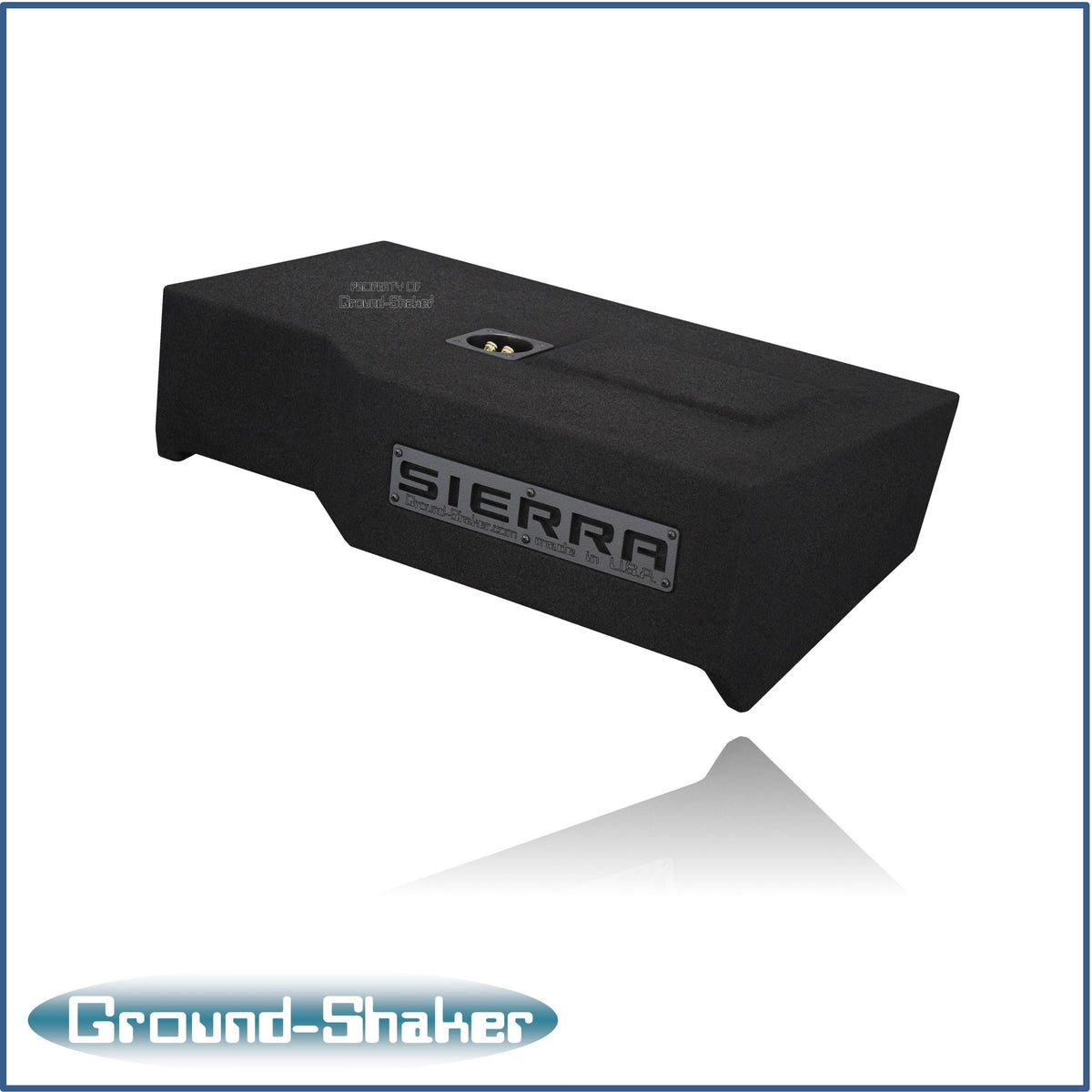 Ground Shaker GS-GMTW3112B subwoofer enclosure for Fits 14–18 GMC Sierra Crew Cab
