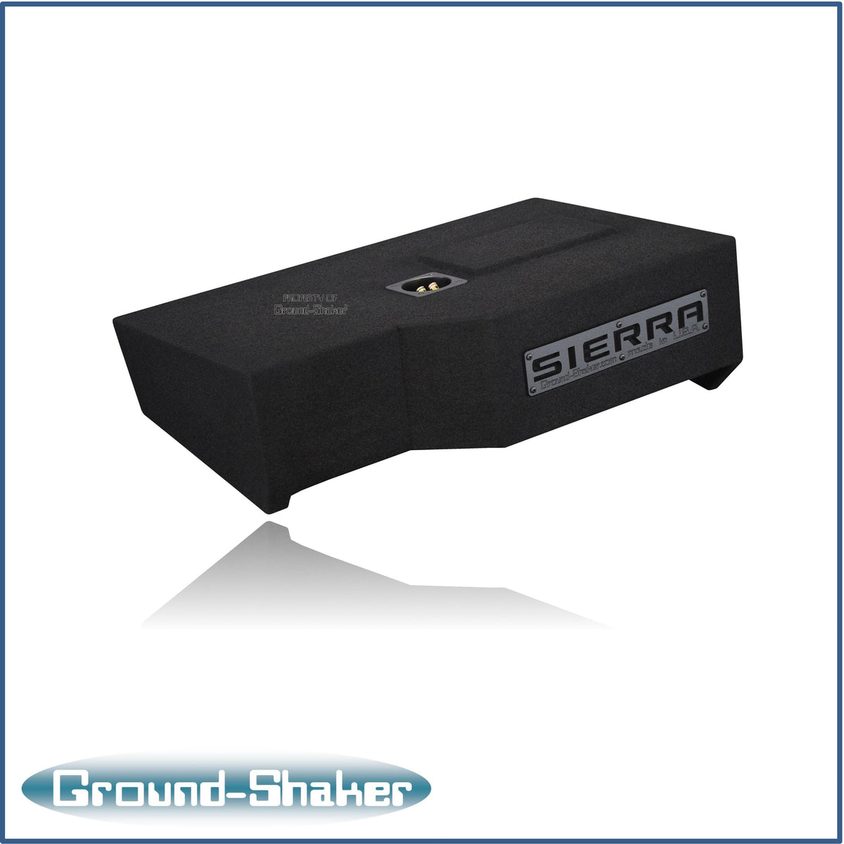 Ground Shaker GS-GMTW3112B subwoofer enclosure for Fits 14–18 GMC Sierra Crew Cab