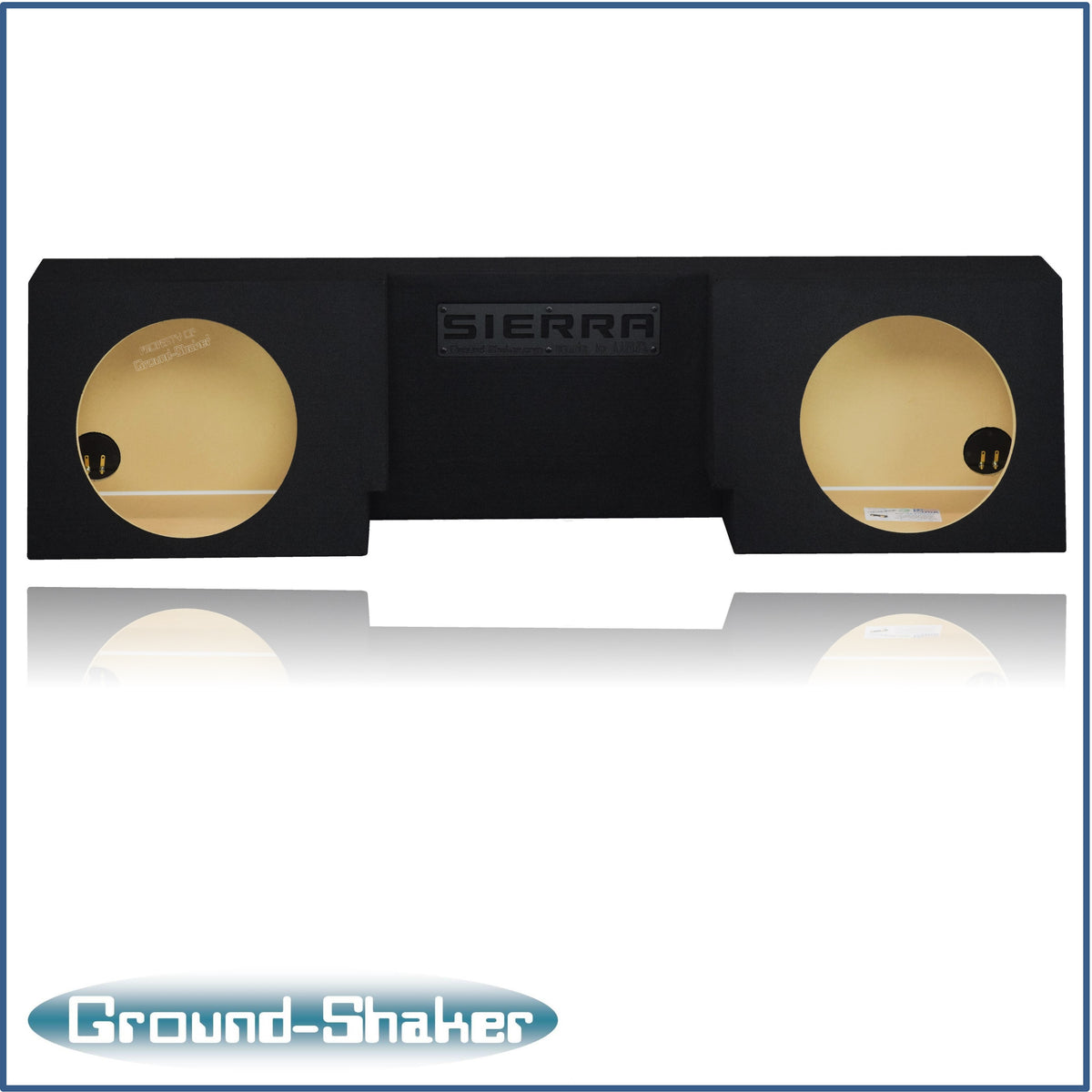 Ground Shaker GS-GSTCC212B subwoofer enclosure for Fits 07–26 GMC Sierra Regular Cab
