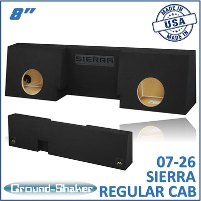 Ground Shaker GS-GSTCC28B subwoofer enclosure for Fits 07–26 GMC Sierra Regular Cab