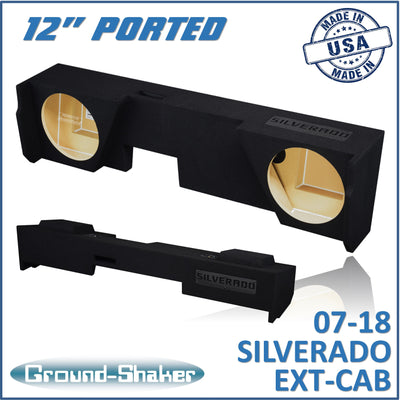 GS-JCHVP212B subwoofer enclosure for Fits 07–18 Chevy Silverado Extended Cab