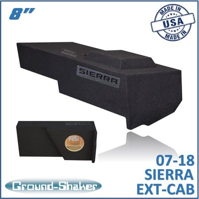 Ground Shaker GS-JGM18B subwoofer enclosure for Fits 07–18 GMC Sierra Extended Cab