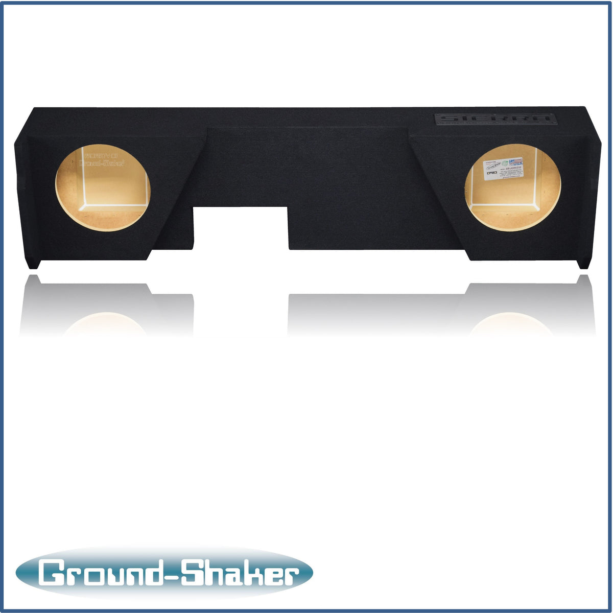 Ground Shaker GS-JGM210B subwoofer enclosure for Fits 07–18 GMC Sierra Extended Cab