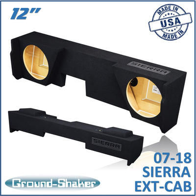 Ground Shaker GS-JGM212B subwoofer enclosure for Fits 07–18 GMC Sierra Extended Cab