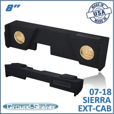 Ground Shaker GS-JGM28B subwoofer enclosure for Fits 07–18 GMC Sierra Extended Cab