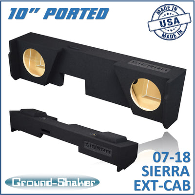 Ground Shaker GS-JGMP210B subwoofer enclosure for Fits 07–18 GMC Sierra Extended Cab