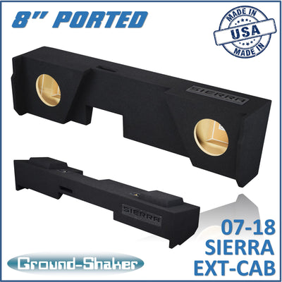 Ground Shaker GS-JGMP28B subwoofer enclosure for Fits 07–18 GMC Sierra Extended Cab