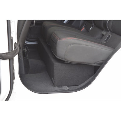Ground Shaker GS-JPGKK28B subwoofer enclosure shown installed in the vehicle