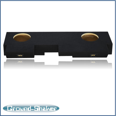 Ground Shaker GS-JPG28B carpeted subwoofer enclosure for the 2019–2026 Jeep Gladiator, alternate angle