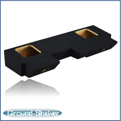 Ground Shaker GS-JPGKK28B carpeted subwoofer enclosure for the 2019–2026 Jeep Gladiator, alternate angle