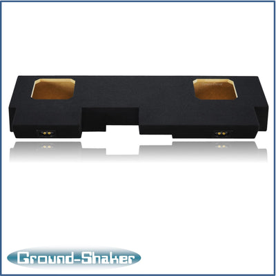 Ground Shaker GS-JPGKK28B carpeted subwoofer enclosure for the 2019–2026 Jeep Gladiator, alternate angle
