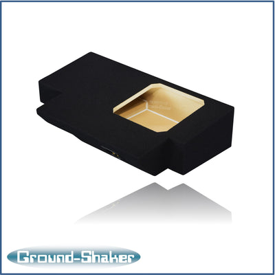 Ground Shaker GS-JPGL7T110B carpeted subwoofer enclosure for the 2019–2026 Jeep Gladiator, alternate angle