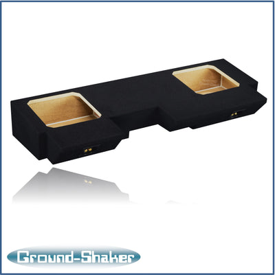 Ground Shaker GS-JPGL7T210B carpeted subwoofer enclosure for the 2019–2026 Jeep Gladiator, alternate angle