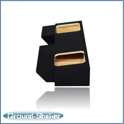 Ground Shaker GS-JPGL7T210B carpeted subwoofer enclosure for the 2019–2026 Jeep Gladiator, alternate angle