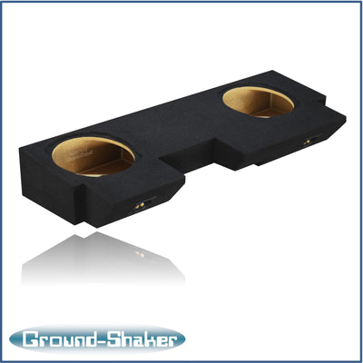 Ground Shaker GS-JPGTW3210B carpeted subwoofer enclosure for the 2019–2026 Jeep Gladiator, alternate angle