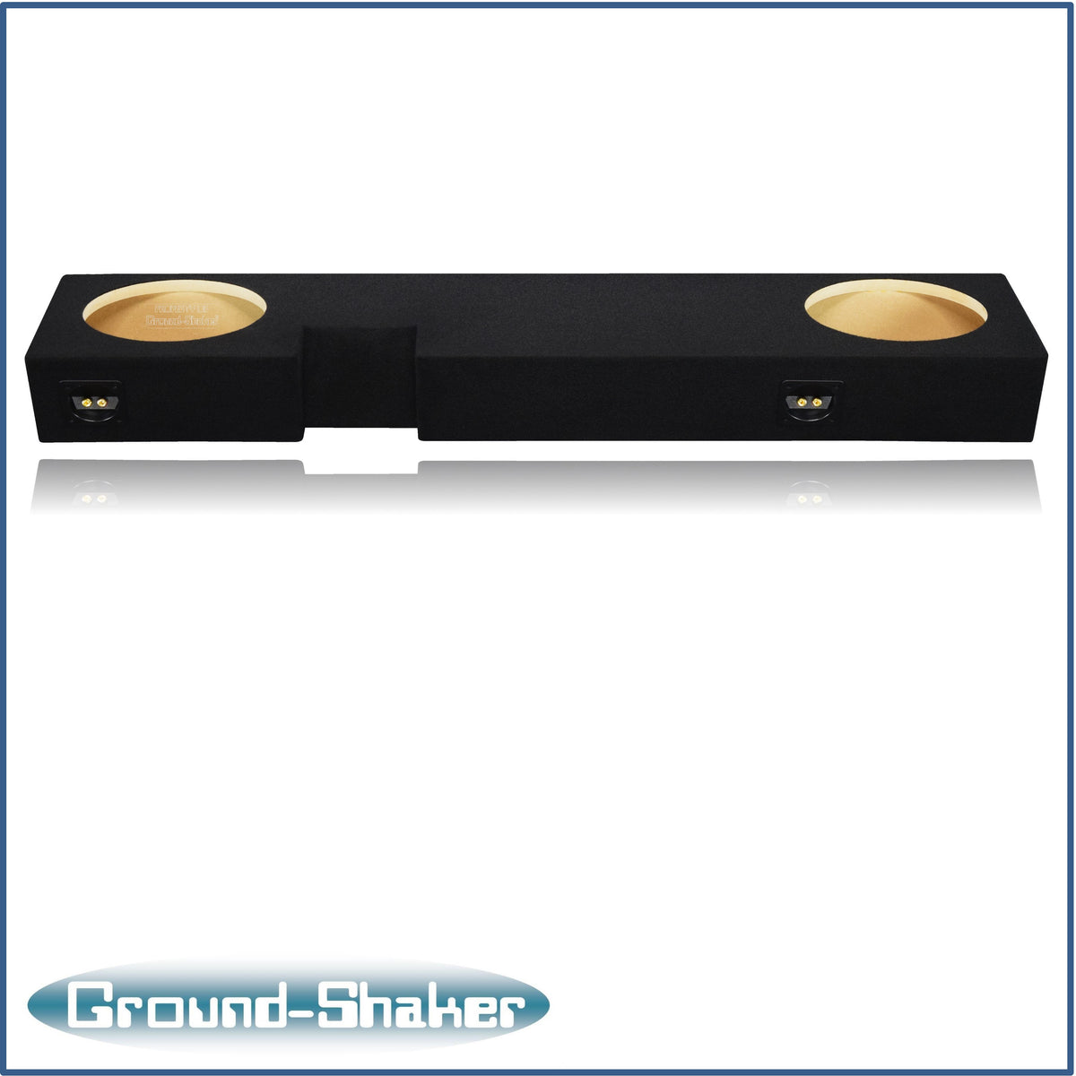 Ground Shaker dual 10 inch sealed sub box for 02-16 Ford F-250 Ext Cab, top view