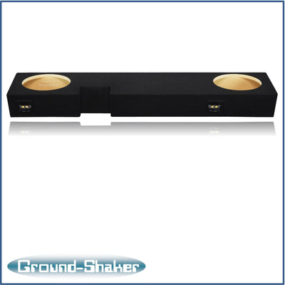 Ground Shaker dual 10 inch sealed sub box for 02-16 Ford F-250 Ext Cab, top view