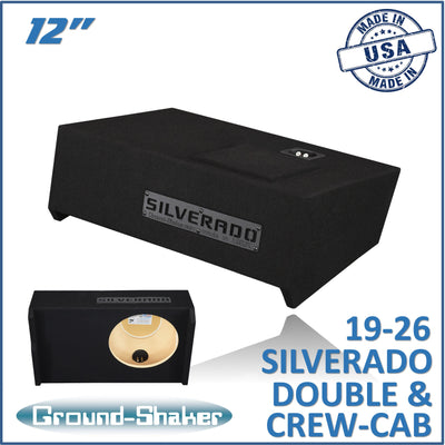 GS-LCHV112B subwoofer enclosure for Fits 19–26 Chevy Silverado Crew Cab