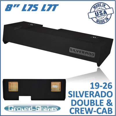 GS-LCHVKK28B subwoofer enclosure for Fits 19–26 Chevy Silverado Crew Cab
