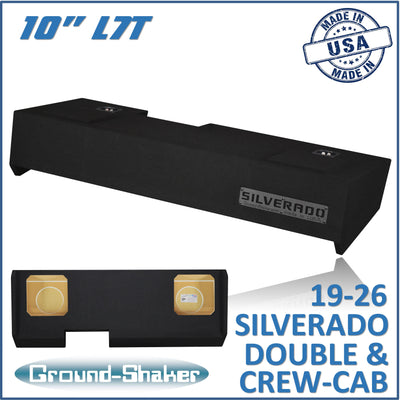 GS-LCHVL7T210B subwoofer enclosure for Fits 19–26 Chevy Silverado Crew Cab