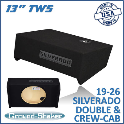 GS-LCHVTW5113B subwoofer enclosure for Fits 19–26 Chevy Silverado Crew Cab