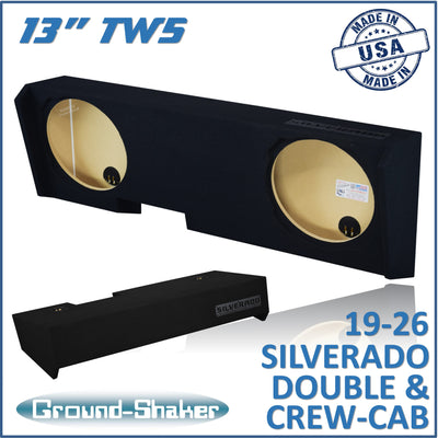 GS-LCHVTW5213B subwoofer enclosure for Fits 19–26 Chevy Silverado Crew Cab