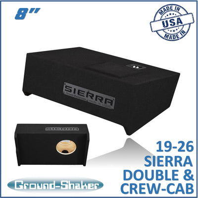 Ground Shaker GS-LGM18B subwoofer enclosure for Fits 19–26 GMC Sierra Crew Cab