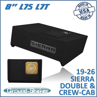 Ground Shaker GS-LGMKK18B subwoofer enclosure for Fits 19–26 GMC Sierra Crew Cab