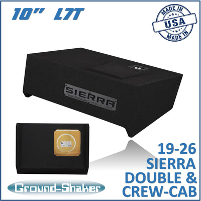 Ground Shaker GS-LGML7T110B subwoofer enclosure for Fits 19–26 GMC Sierra Crew Cab