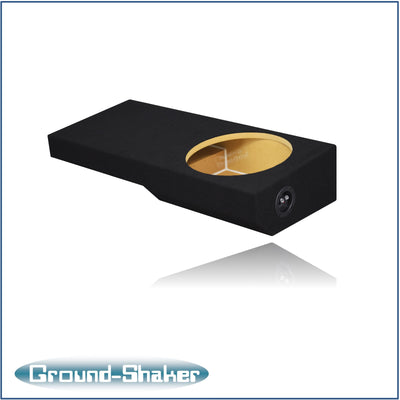 Ground Shaker GS-NF150112B 12 inch sealed enclosure for 00–03 Ford F-150 Ext-Cab — carpet finish detail