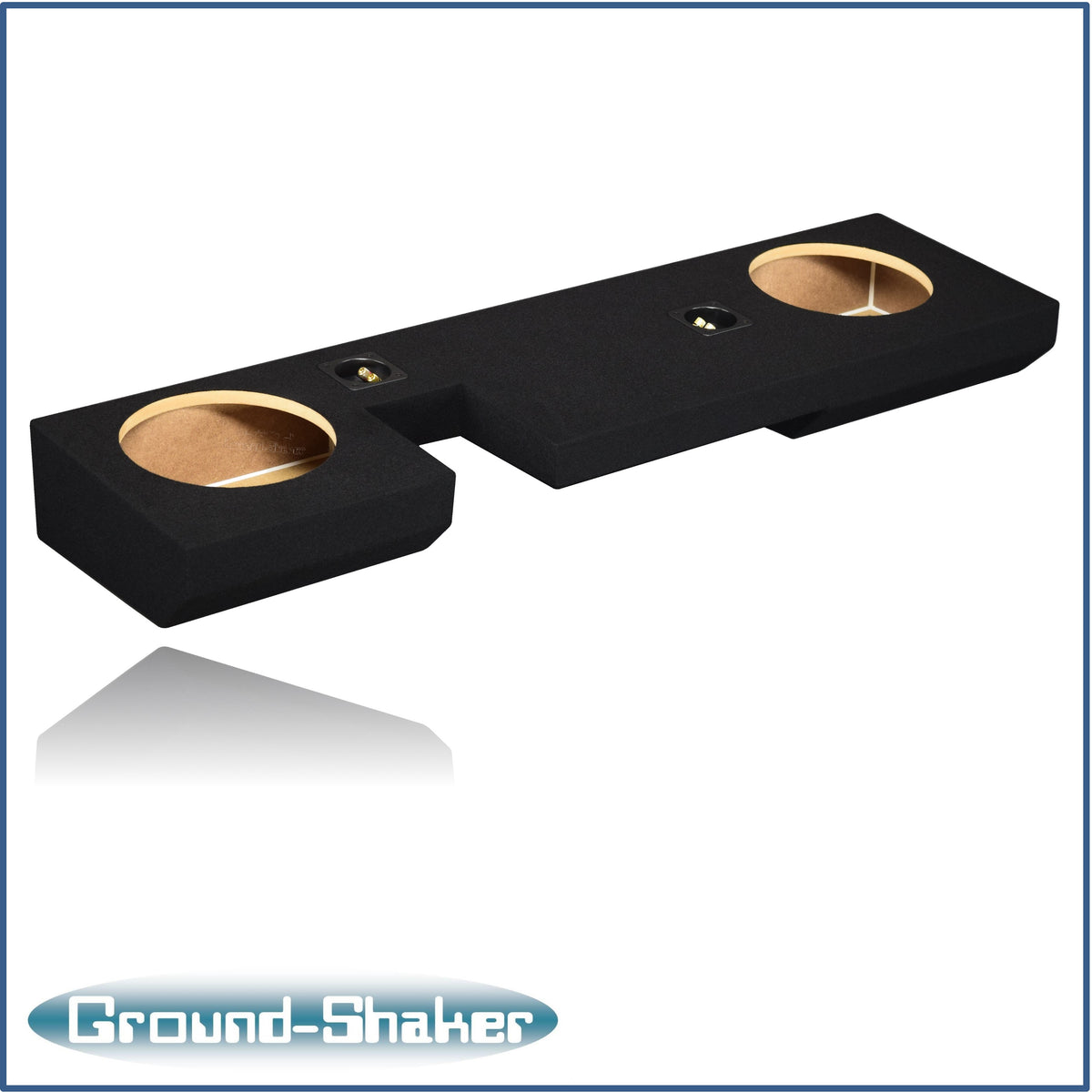 Ground Shaker GS-NF150210B dual 10 inch sealed enclosure for 00–03 Ford F-150 Ext-Cab — side view