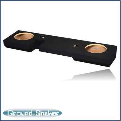 Ground Shaker GS-NF150210B dual 10 inch sealed enclosure for 00–03 Ford F-150 Ext-Cab — carpet finish detail