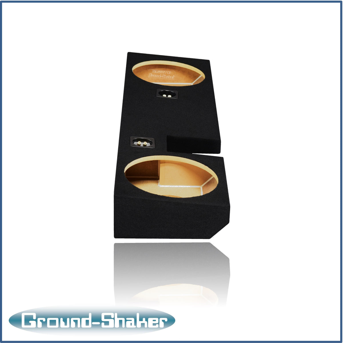 Ground Shaker GS-NF150212B dual 12 inch sealed enclosure for 00–03 Ford F-150 Ext-Cab — angle view
