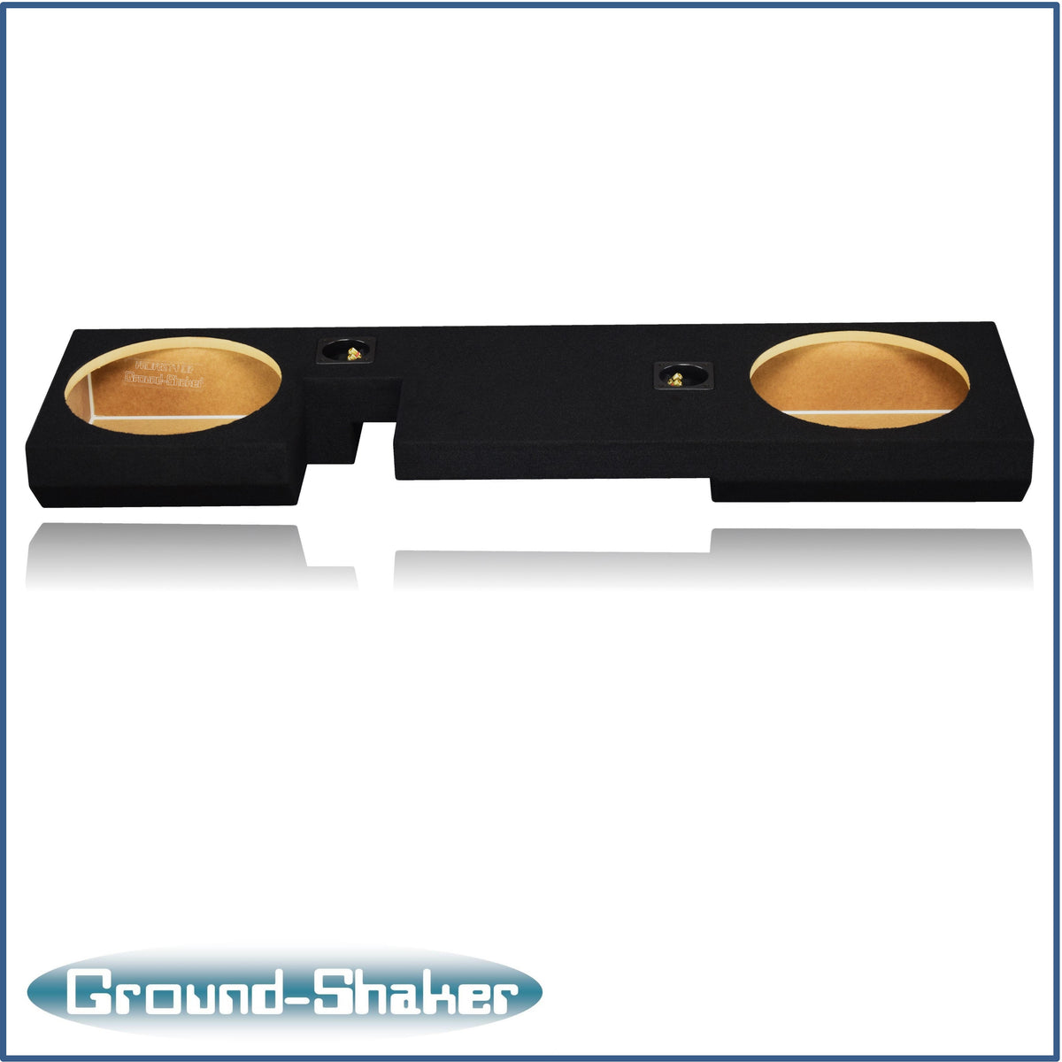 Ground Shaker GS-NF150212B dual 12 inch sealed enclosure for 00–03 Ford F-150 Ext-Cab — terminal detail