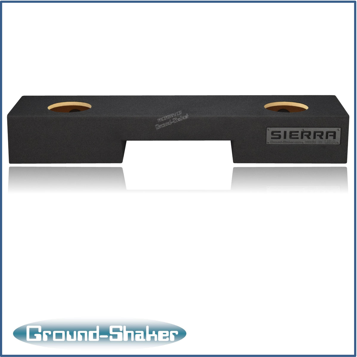 Ground Shaker GS-NGM28B subwoofer enclosure for Fits 99–06 GMC Sierra Extended Cab