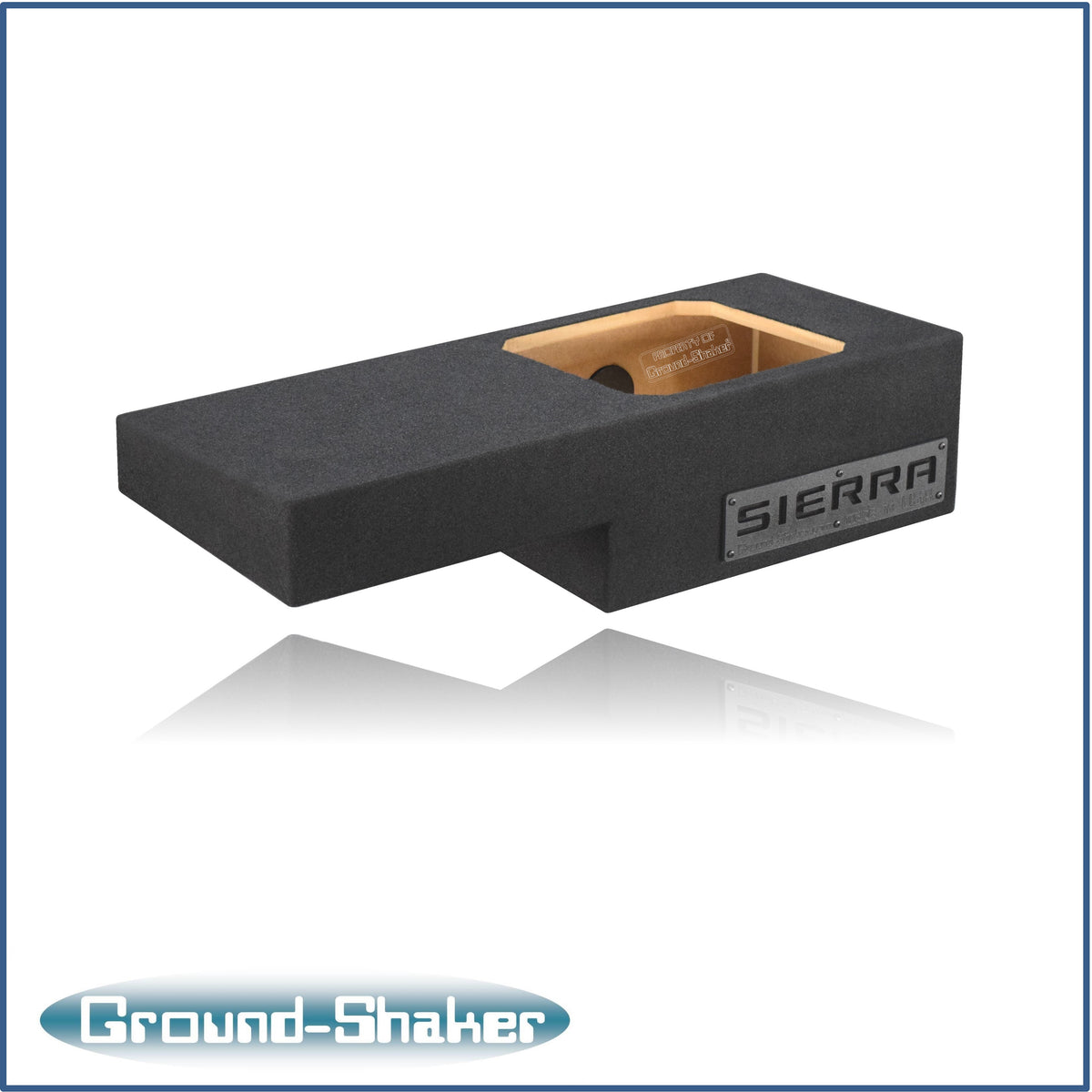 Ground Shaker GS-NGMKK112B subwoofer enclosure for Fits 99–06 GMC Sierra Extended Cab