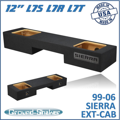 Ground Shaker GS-NGMKK212B subwoofer enclosure for Fits 99–06 GMC Sierra Extended Cab