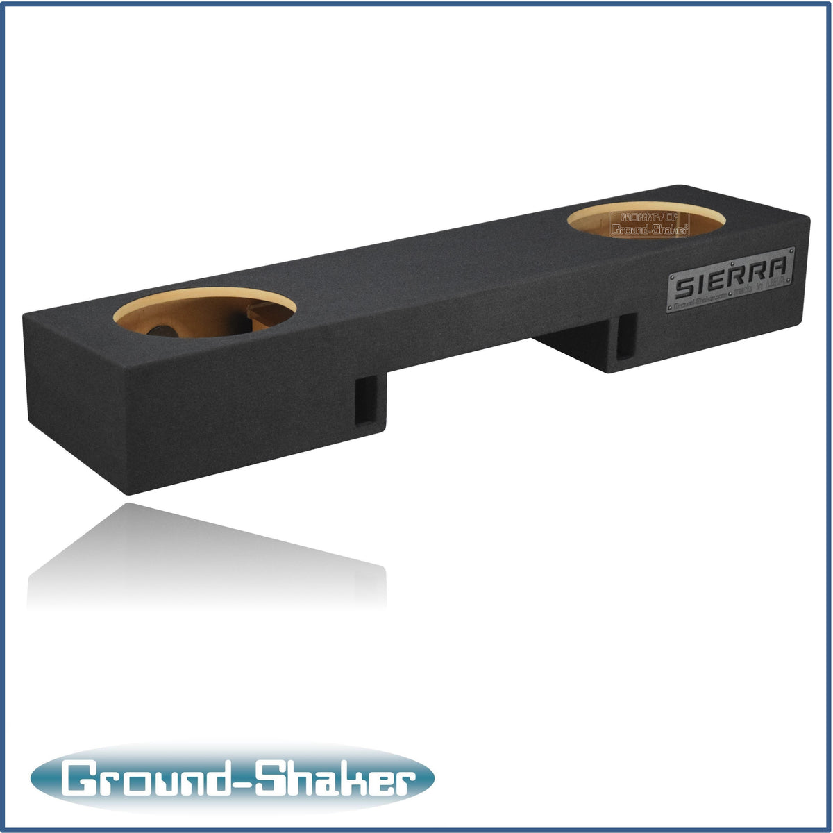 Ground Shaker GS-NGMP212B subwoofer enclosure for Fits 99–06 GMC Sierra Extended Cab