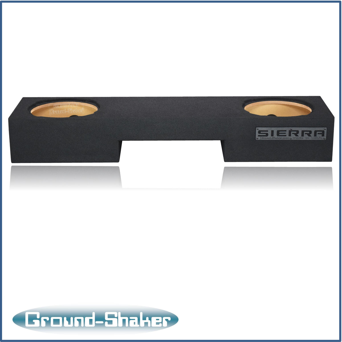 Ground Shaker GS-NGMTW3212B subwoofer enclosure for Fits 99–06 GMC Sierra Extended Cab