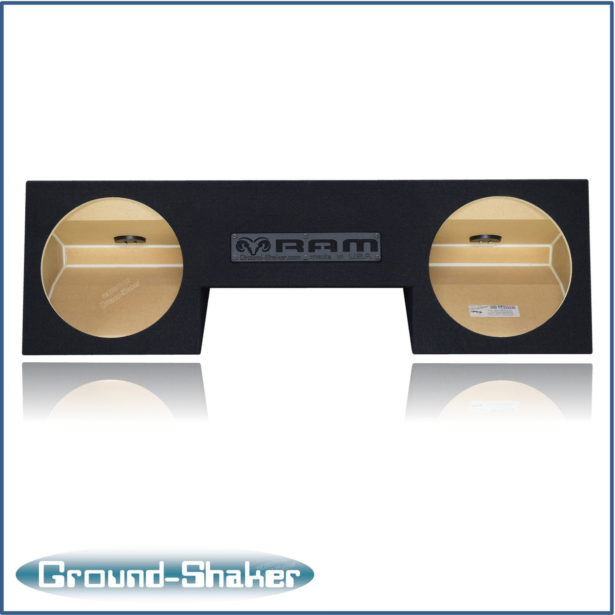 Ground Shaker GS-ODG212B subwoofer enclosure for Fits 94–01 Dodge Ram Quad Cab