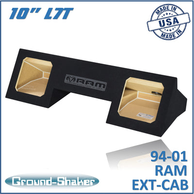 Ground Shaker GS-ODGL7T210B subwoofer enclosure for Fits 94–01 Dodge Ram Quad Cab