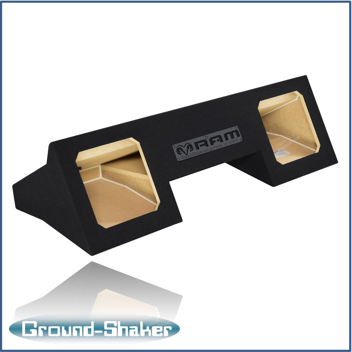 Ground Shaker GS-ODGL7T210B subwoofer enclosure for Fits 94–01 Dodge Ram Quad Cab