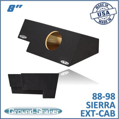 Ground Shaker GS-OGM18B subwoofer enclosure for Fits 88–98 GMC Sierra Extended Cab